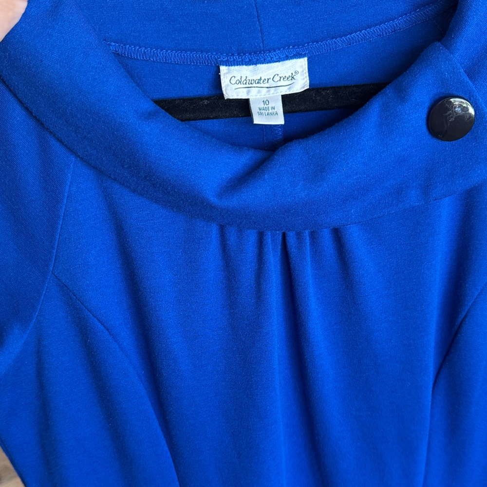 Coldwater Creek Royal Blue Midi Dress - Picture 3 of 8
